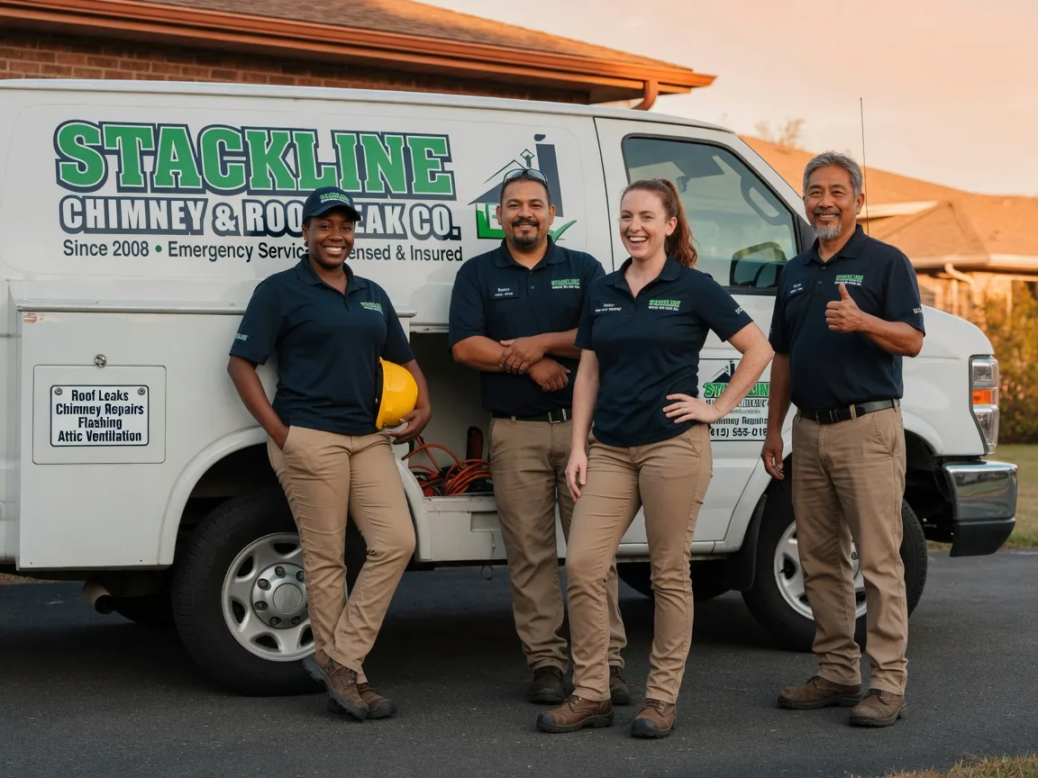 Chimney flashing repair company in Langley, OK